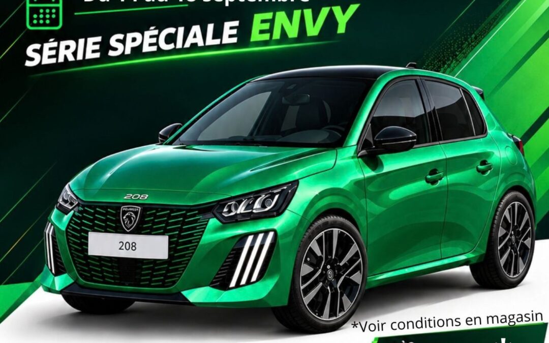 Peugeot 208 Envy Hybride : la semaine de toutes vos envies chez Guillou et Fils